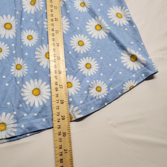 Cathy Womens Top 2XL Pullover Floral Sunflower Print Stretch Short Sleeve NWT - Picture 3 of 12